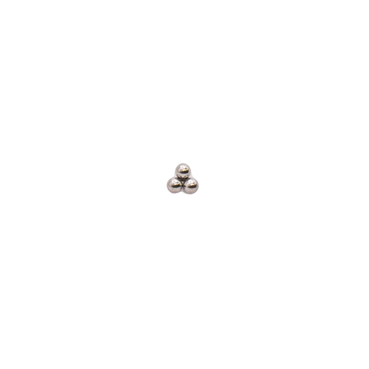 Titanium 3 Bead Cluster (Pack of 10)
