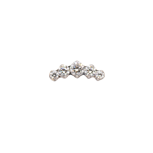 Titanium Curved CZ Cluster