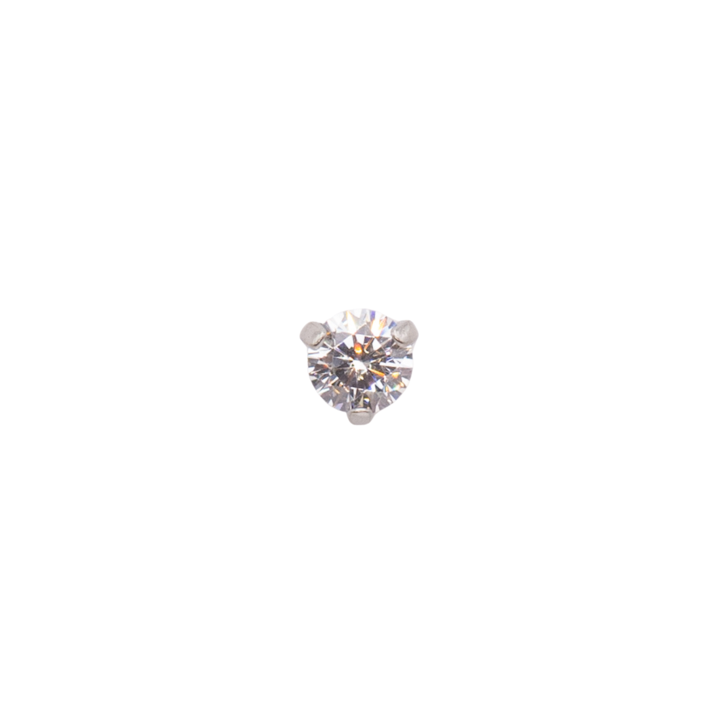 Titanium Tri Prong CZ (Pack of 5)