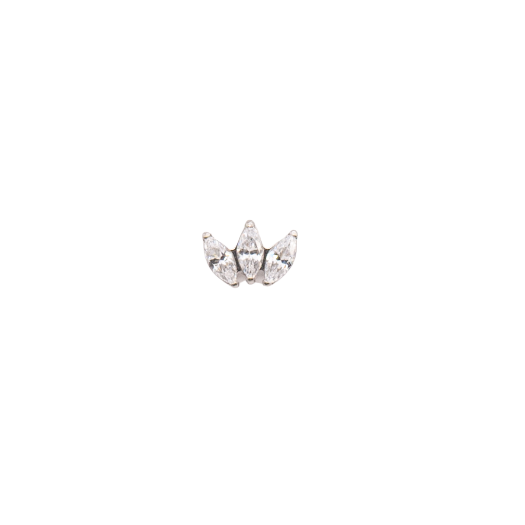 Titanium Triple Marquise Fan